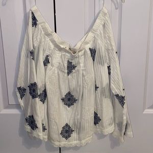 off-the-shoulder blouse